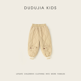 子加厚女童长裤 儿童裤 洋气宝宝裤 装 DUDUJIA男童棉裤 男宝冬装 冬款