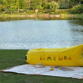 户外懒人充气沙发午休便t携式 气垫床野餐露营折叠椅空气床音乐节