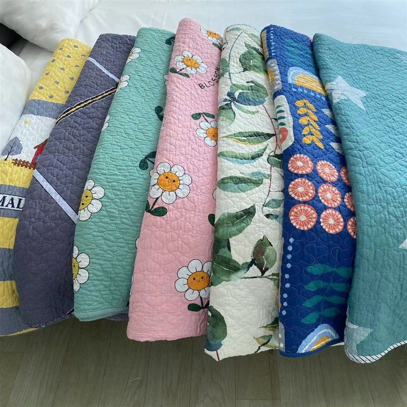 2022夏韩国纯棉床盖绗缝被双面防滑F床单夹棉单双人榻榻米垫炕单,床上用品,床盖,淘宝优惠券,粉丝福利购,淘宝优惠卷