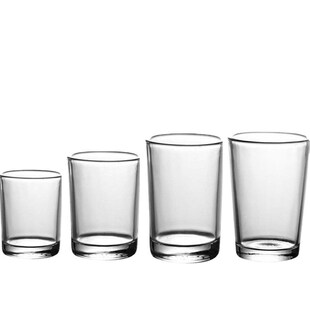 白酒杯一两玻璃套装家用s小号一口小酒二两半钢化啤酒杯子水杯