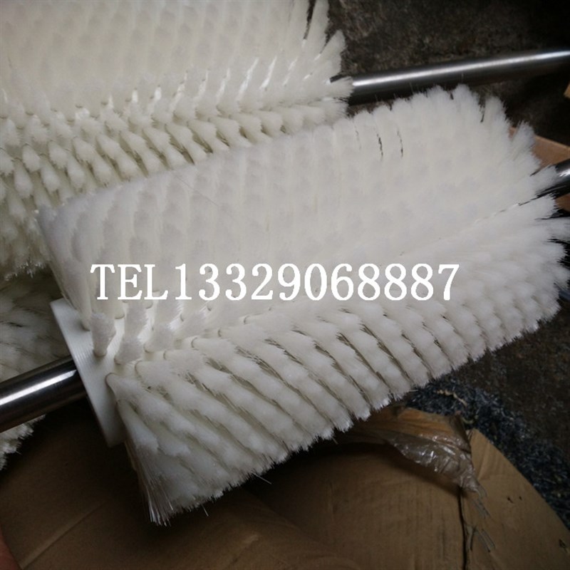 速发洗蛋机毛刷辊鱼 鳞机毛刷辊 清洗机刷滚 塑料毛滚筒毛刷 带轴