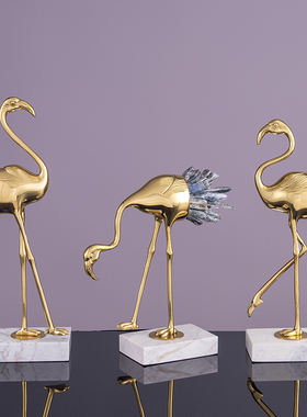 速发轻奢创意摆件烈火鸟新中式家居装饰品摆厅玄关样板房客设