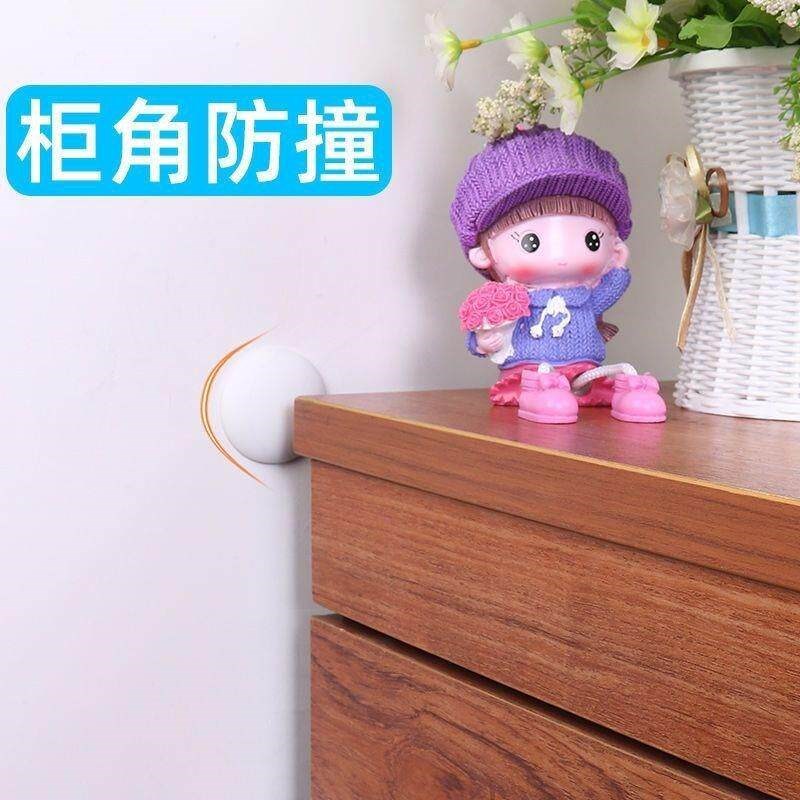 速发推拉门防撞缓冲器推拉门免门碰打孔硅胶防撞垫缓冲垫子家具保