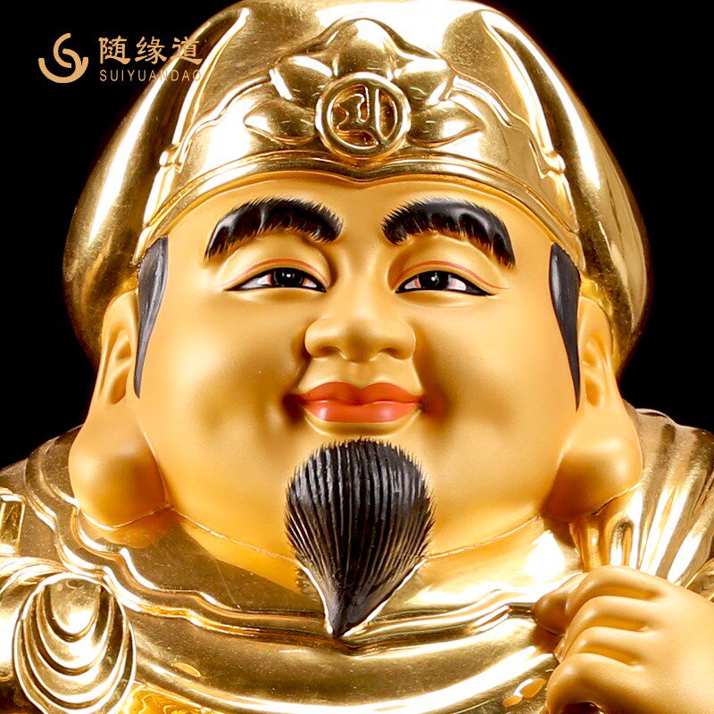 速发青铜大黑天财神佛像家用供奉密宗摩诃迦罗招手大黑天菩萨招财