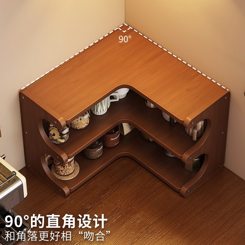 速发杯子置物架桌面餐柜转角展示架防尘饮水机旁边水杯咖啡杯架