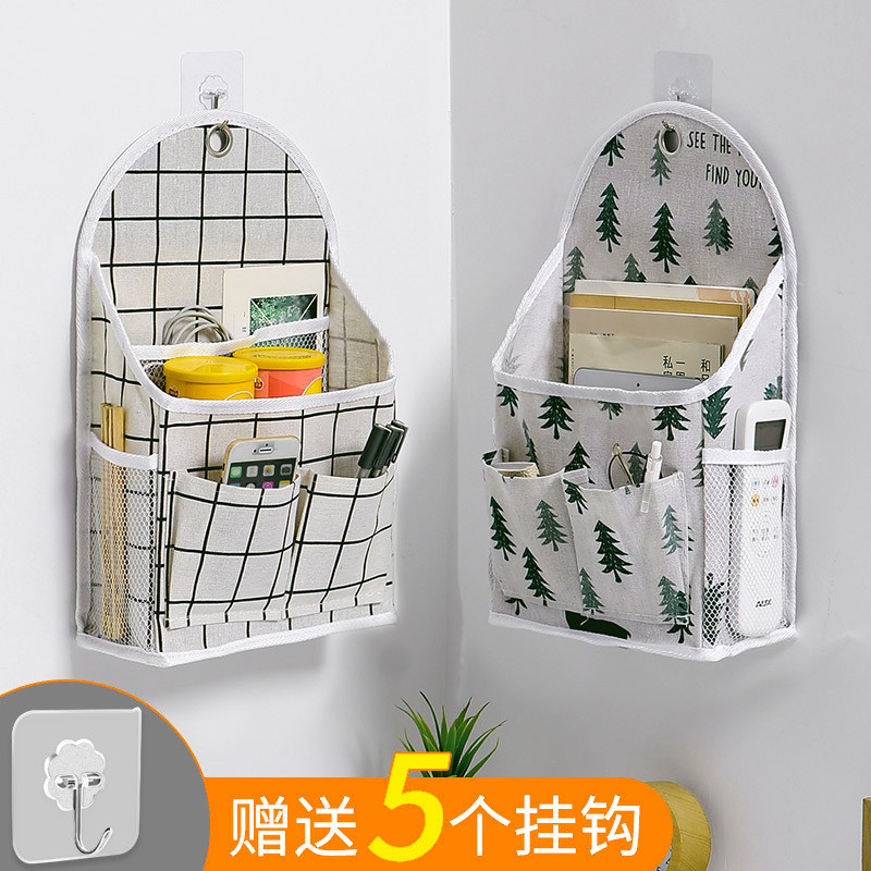 速发布纳收艺挂袋壁挂宿室墙上储物袋门后浴舍墙挂式挂衣袋神器置