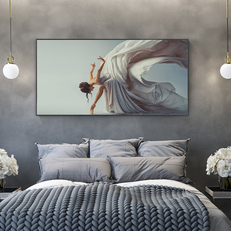 速发舞沙室艺术装饰画床头舞蹈卧室壁画客厅者发美人物挂画背景墙