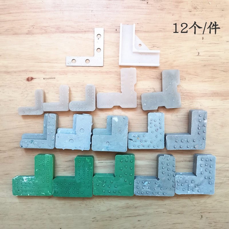 速发塑料角接固定角L型内置拐角沙连纱窗框角码角0度直角