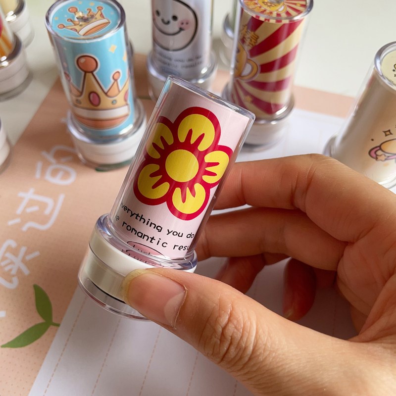 速发教师奖励儿童小印章奖章可爱老师批改作业表扬小红花真棒图章