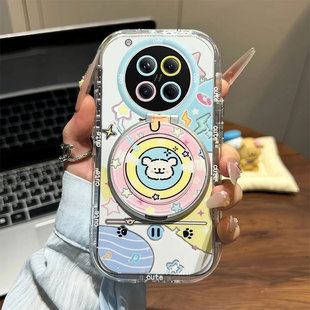 3女 FINDX8ultra全包镜头X6旋转支架X7Pro高级感Findx8卡通5 音乐小狗适用OPPOFindX8s 手机壳findx9可爱新款