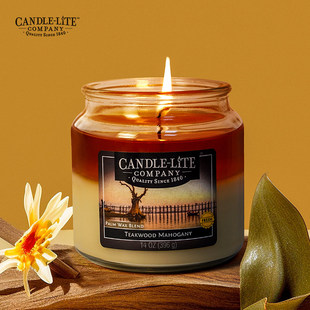 木质调香薰蜡烛CANDLE LITE精油香薰室内卧室香氛高级新婚生日礼