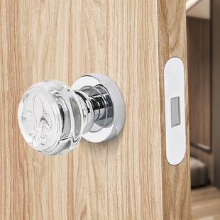 隐形门锁暗锁单面暗藏球形锁背景墙实心门把手液压别墅卧室内门锁