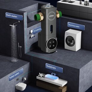 联塑前置过滤器自动反冲洗家用过滤10吨通量自R来水智能定时排污