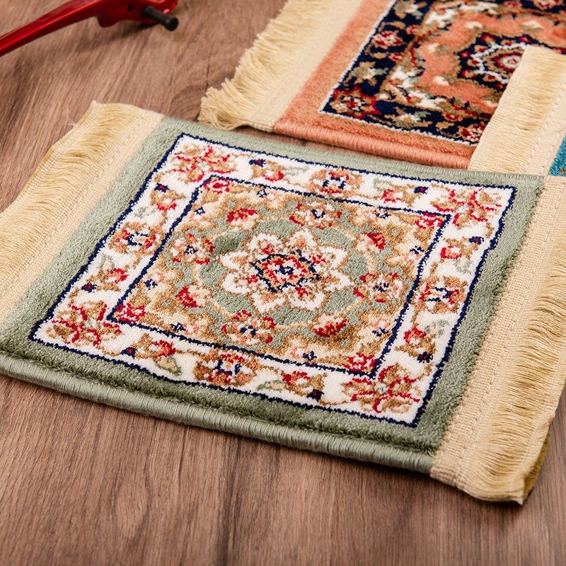 民族复古风蒙古图案杯垫毯子民宿酒D吧餐厅酒店方形高档餐垫摆件,居家布艺,餐垫,淘宝优惠券,粉丝福利购,淘宝优惠卷