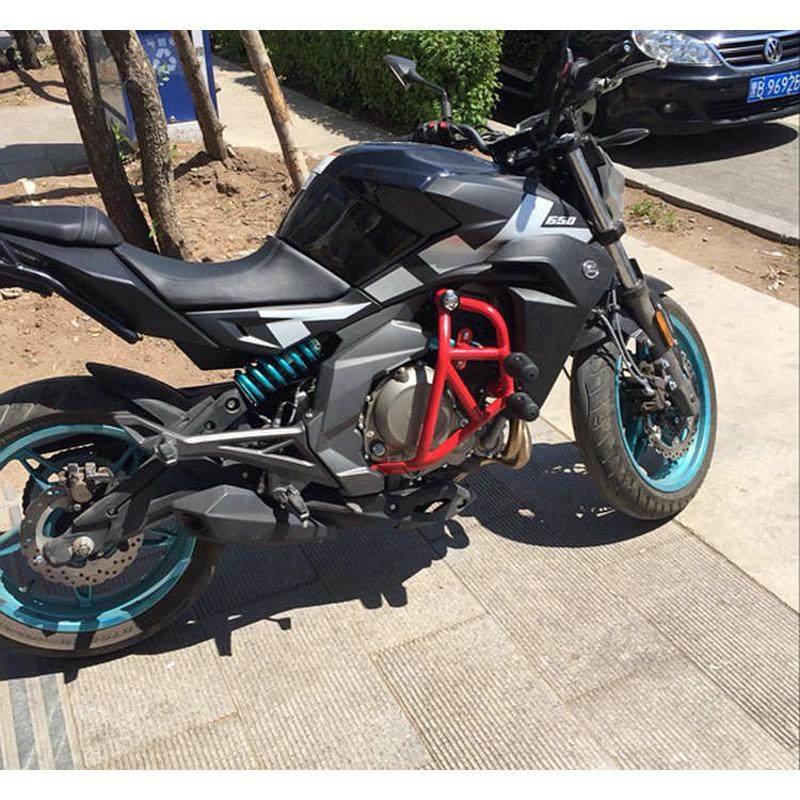适用于春风NK400/NK650摩托车保险杠护杠竞特技杠后货架后挡泥板 - 实物图