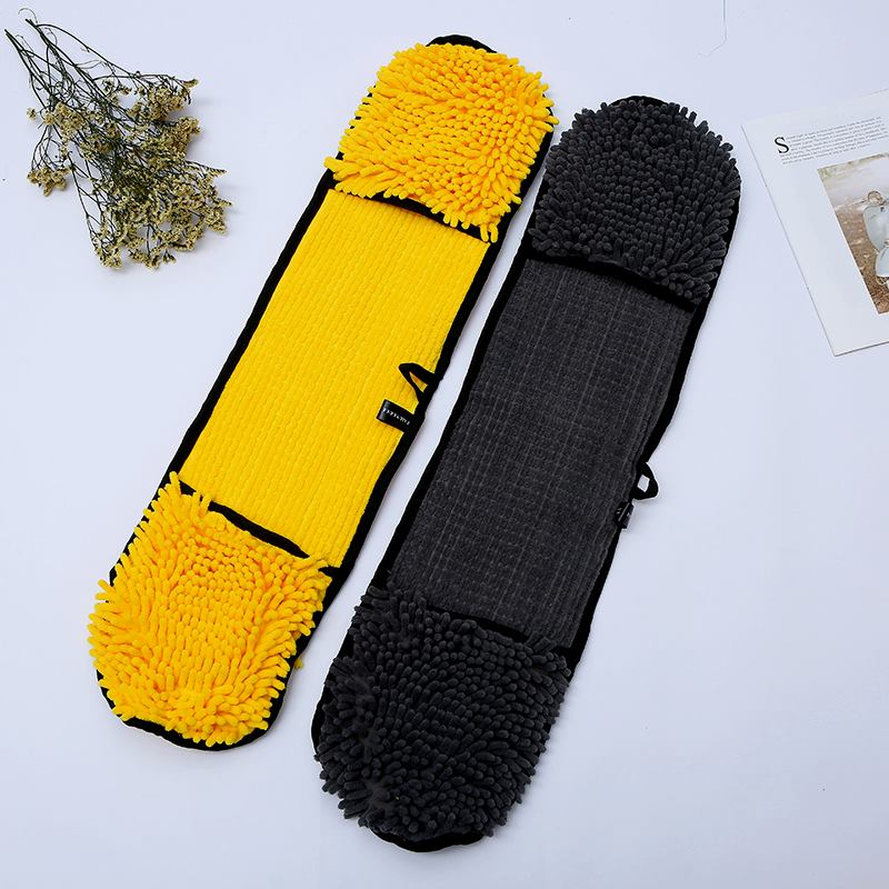 跨境口袋式宠物毛巾吸水速干狗狗猫咪洗澡清洁浴巾雪尼尔手套毛巾