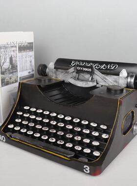 仿真复古打字模型件铁441机艺708品0年代老式物件书店装饰摆摄影