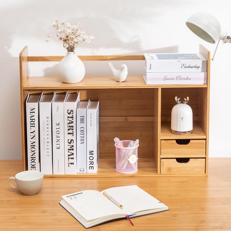 架桌面书架收SJ-ZT-YS纳置物架实木窗创意简易飘整理桌书上学生儿