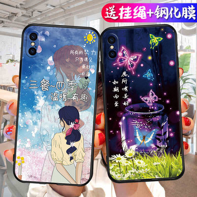 适用于iphonexsmax手机壳苹果x软套x钢化膜xs硅胶iPhinextpu萍果Xs创意5.8寸男6.5寸卡通A2104防摔ihoneXsmax