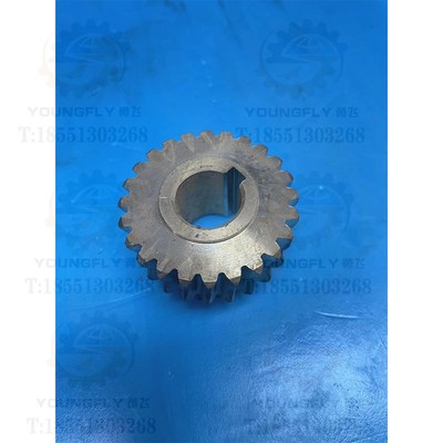 陕西汉川T611C TX611C镗床平旋盘24齿铜蜗轮 蜗杆