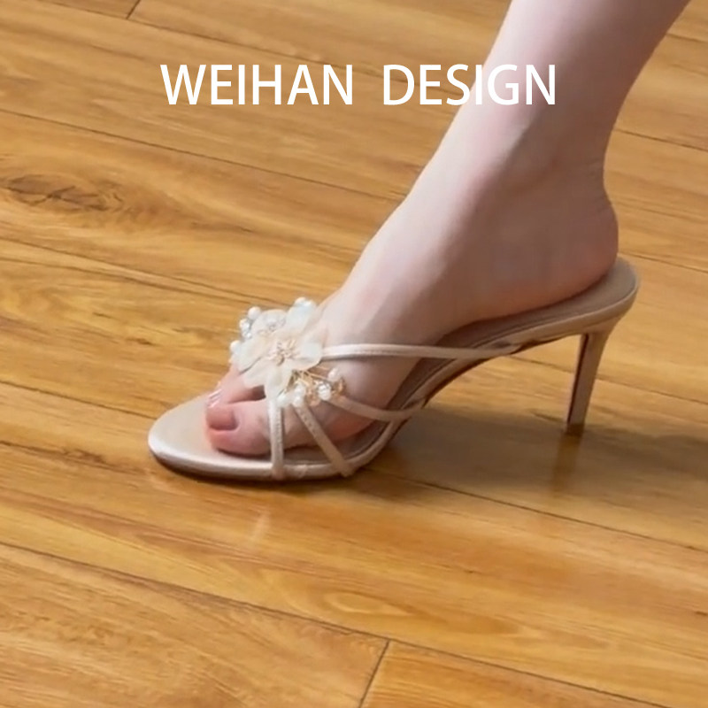 羊皮版！法式轻奢风细跟