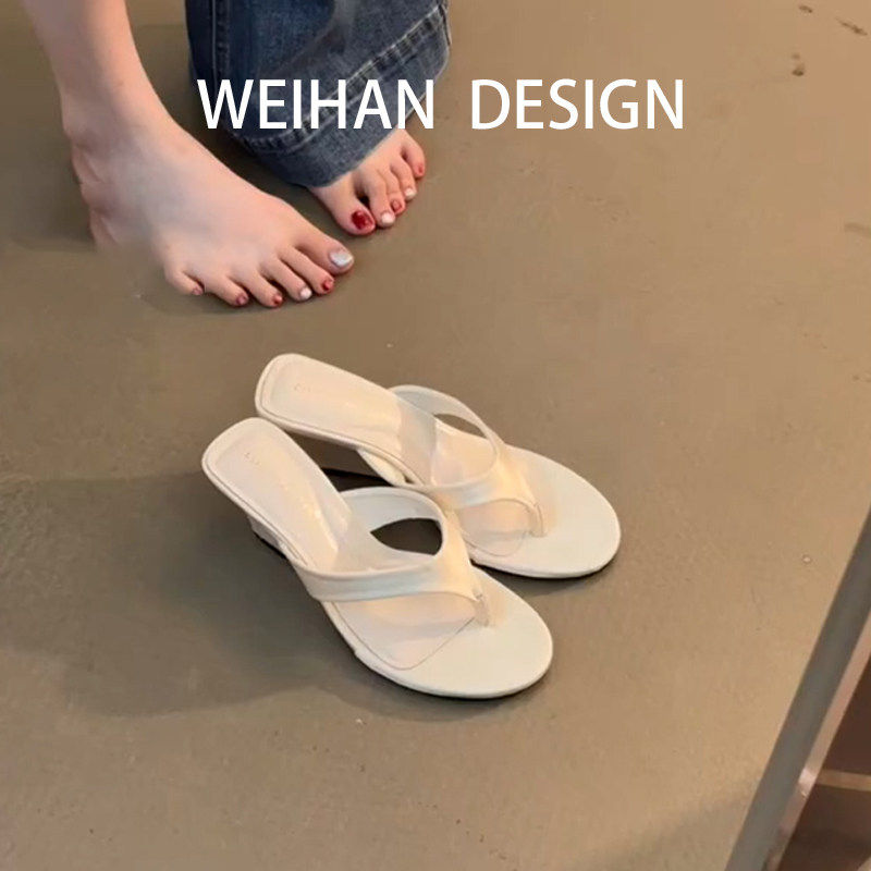 羊皮版!法式简约风坡跟