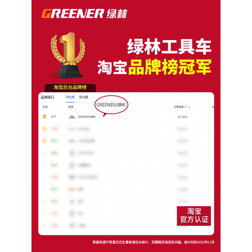 绿林工具汽修皮推车车垒多472功能纹身台工具柜子铁抽屉式车间用