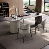 高端合轻奢茶台NQO式 意极简家用办公室茶桌椅组现代茶简约设计师