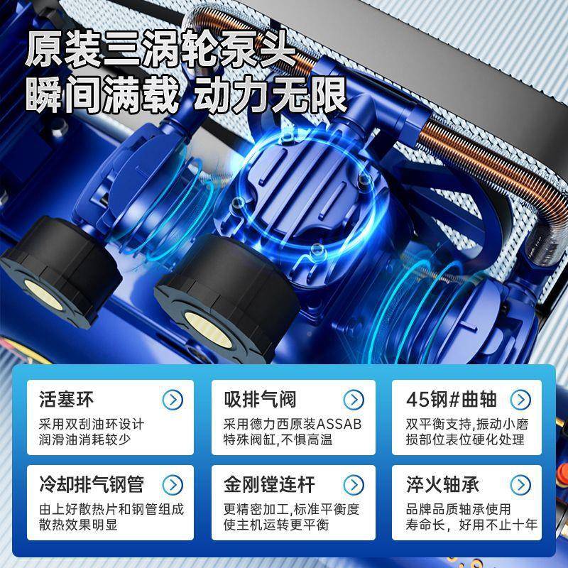 工级空压大型38机0业高压打气泵220V小型空气压缩默认项机汽修喷