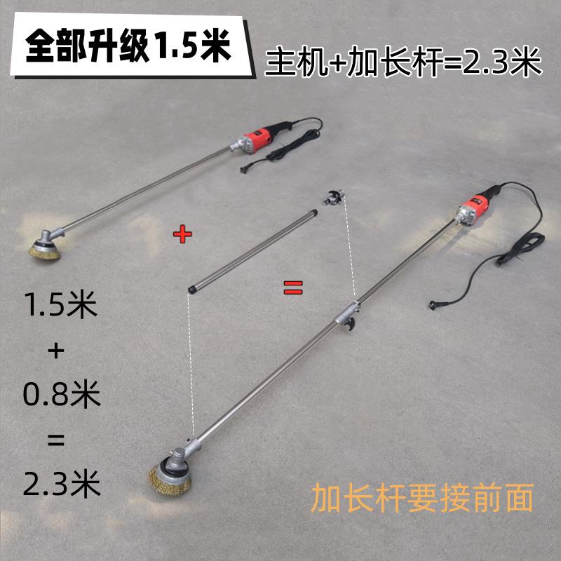 电动除锈机铁彩钢铁钢去锈翻新工字钢船瓦用SWP除锈钢刷打磨丝抛