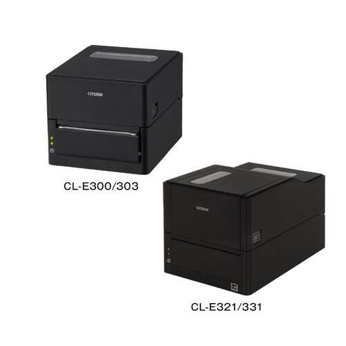 西铁城CL-E330/E03热标签打印机快递敏面单条码不干0胶标签打7642