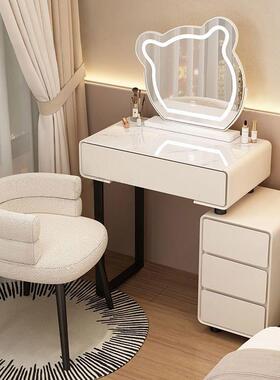 小户型妆台卧卧室60RRSC现代简约202M5新款奶油风主梳斗柜一体化