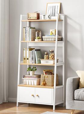 置物架室卧多层靠收纳架客厅梯OYF形落地墙铁艺展示储物书架柜陈