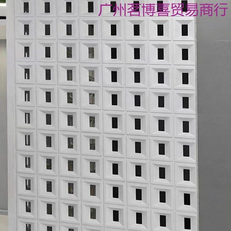 pu九宫格空心908双面隔断款p构u砖建砖网红水构件轻质门头艺术装