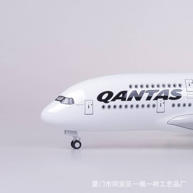 【带轮带灯】1:160澳大利亚航空澳航空客A380民航飞机模型仿真380