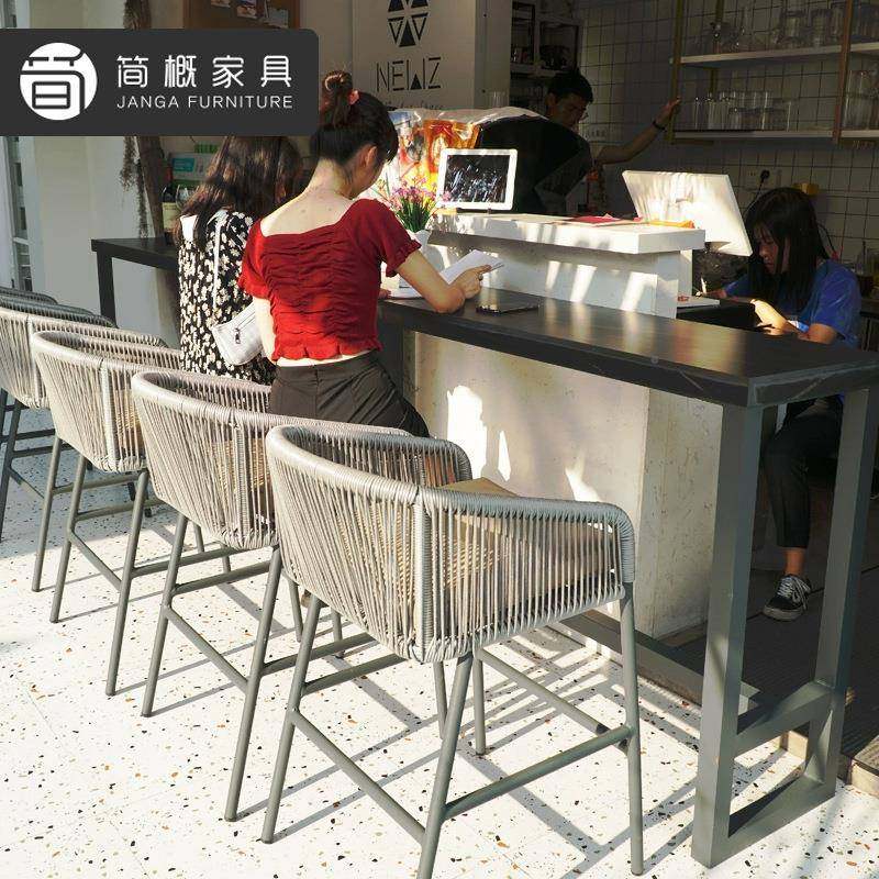 户花园庭院吧台墅椅吧别露外台LPM藤编高脚凳酒店休闲吧台椅岩板,电子元器件市场,其它元器件,淘宝优惠券,粉丝福利购,淘宝优惠卷