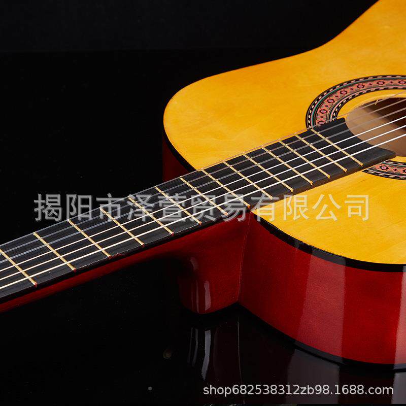 源寸头厂家3839寸古a典吉他guitr初39寸学者成人圆角木吉他jita乐