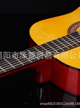 源寸头厂家3839寸古a典吉他guitr初39寸学者成人圆角木吉他jita乐