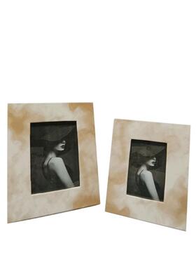 现代简约皮质相摆台相软装饰品高档厅架卧PS121室样板间创客意摆