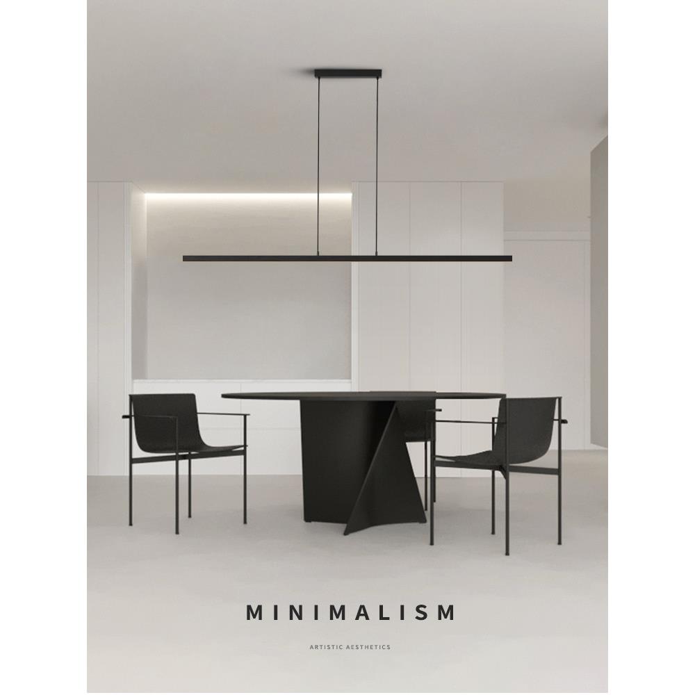 计设师餐厅吊灯吧简约现代一字长条餐桌769台灯极简网红前公台办