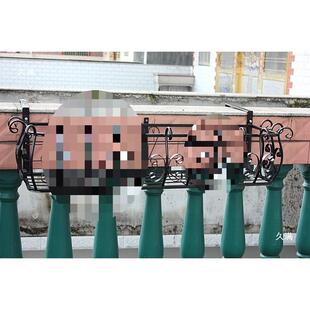 铁艺阳台杆护栏120悬挂式架户外窗栏壁挂花盆架台植物架置物花架
