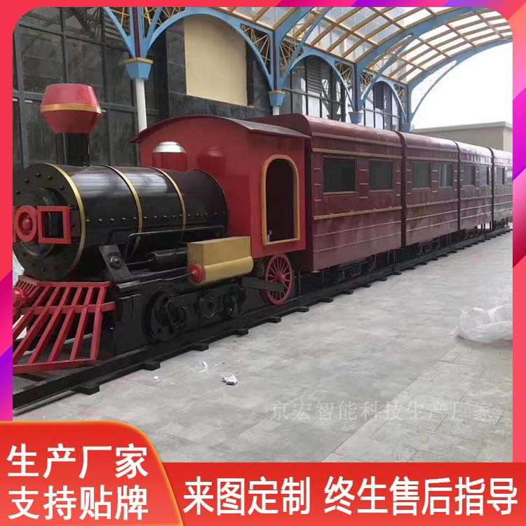 大型模型景区商场摆放火车头摆件 景观复古东风绿皮火车头蒸汽车