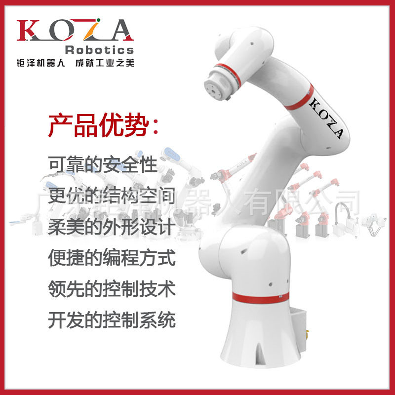 工业协作机器人 抛光机械臂 抓取机器人 机器人零部件 螺丝机器人