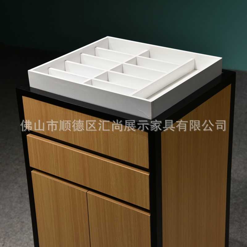 开放式眼镜高柜矮柜 眼镜展示柜台整店装修定 制眼镜店中岛柜矮柜
