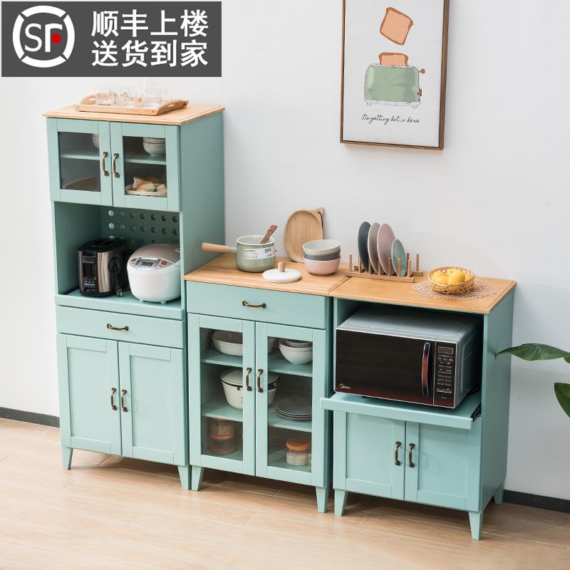 IL实木餐边柜现代用简简约厨柜子储物柜多功能茶水餐边柜柜房橱柜