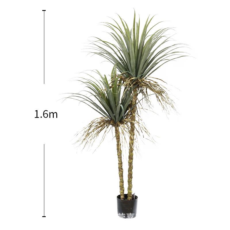 欧式风仿真植物迷你龙血铁树盆栽假多杆丝兰树落地装饰花北欧绿植