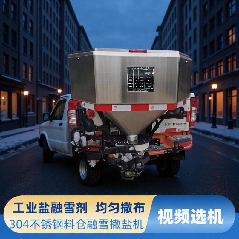 不锈钢电动挂式融雪撒盐机