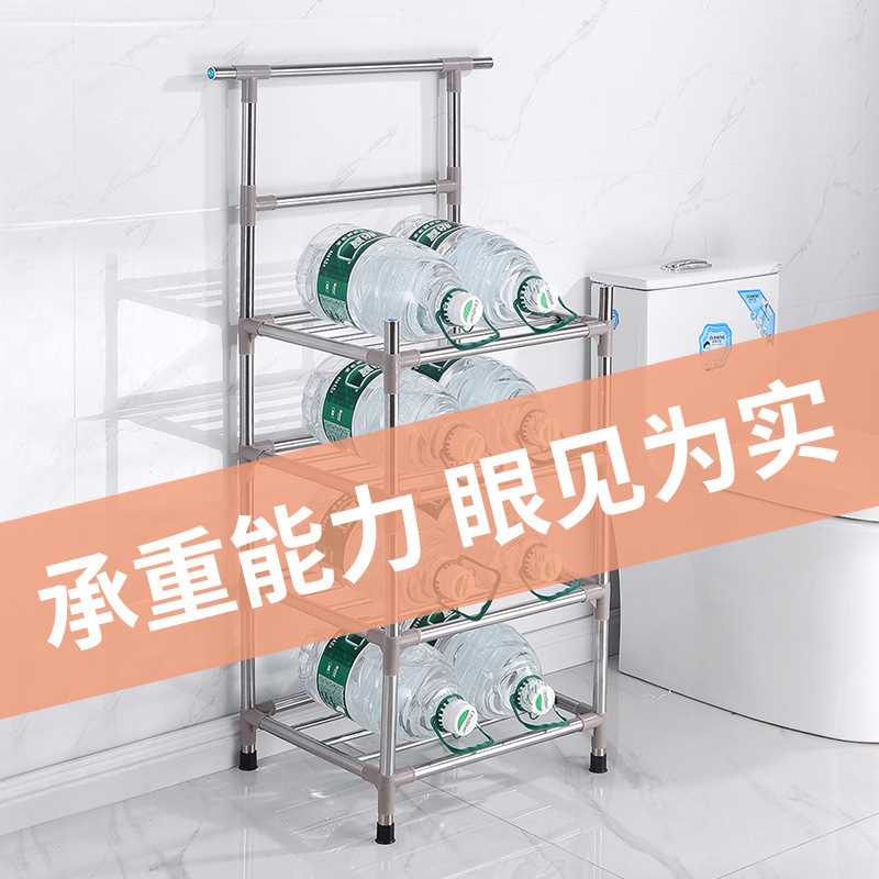 加厚加粗洗脸盆架子浴室不锈钢置物架落地家用脸盆架卫生间毛巾架