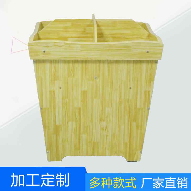 【折扣】超市木制米桶米柜五谷杂粮柜米斗实木散货柜粮食货架定制