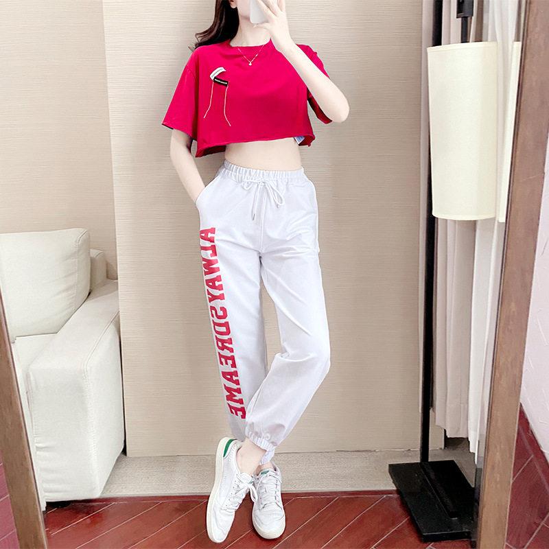 481481艺熙制厂休衣闲套装2025春夏网红韩版女时尚运动两件套短款